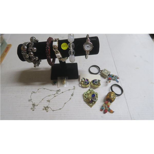 Bracelet Stand, Bracelets, Clip on Earrings, Broach, Key Chains, Necklaces, Pendant and Watch