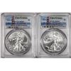 Image 1 : 2021-(S) Type 1 & Type 2 $1 American Silver Eagle Coins PCGS MS69 First Strike