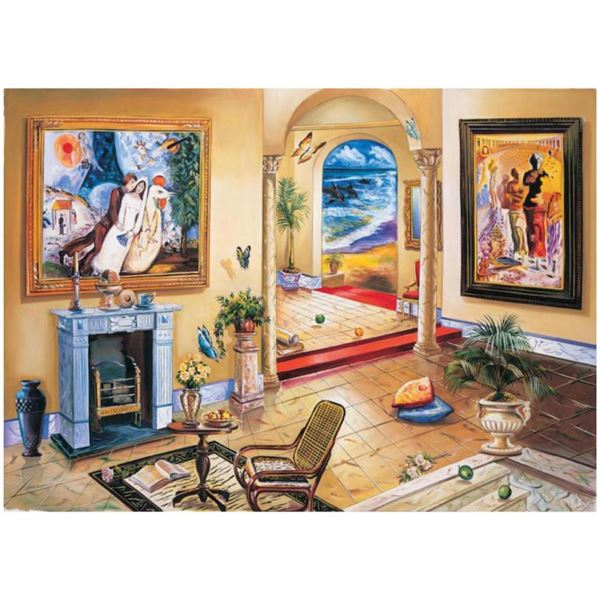 Alexander Astahov "Interior With Chagall" Limited Edition Giclee On Canvas