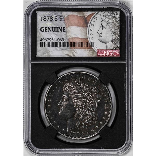 1878-S $1 Morgan Silver Dollar Coin NGC Genuine