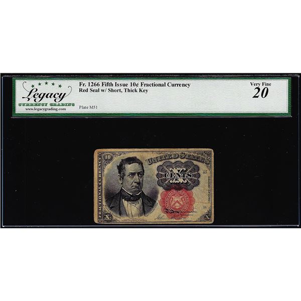 1874 Fifth Issue Ten Cents Fractional Currency Note Fr.1266 Legacy Very Fine 20
