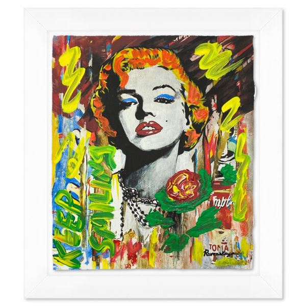 Nastya Rovenskaya "Marilyn Monroe II" Original Mixed Media on Paper