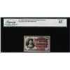 Image 2 : 1863 Fourth Issue Ten Cents Fractional Currency Note Fr.1259 Legacy Choice New 63