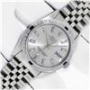 Image 2 : Rolex Men's Stainless Steel Silver Baguette And Sapphire Datejust Wristwatch