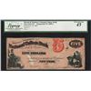 Image 1 : 1864 $5 Bryant & Stratton's National College Bank, NY Note Legacy Extremely Fine 45