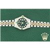Image 4 : Rolex Ladies Two Tone Green Vignette Diamond & Emerald Datejust Wristwatch
