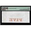 Image 2 : 1850S-60s $5 City Bank of New Haven, CT Obsolete Note PMG Choice Uncirculated 64EPQ