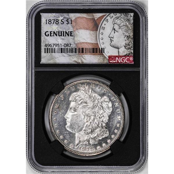 1878-S $1 Morgan Silver Dollar Coin NGC Genuine