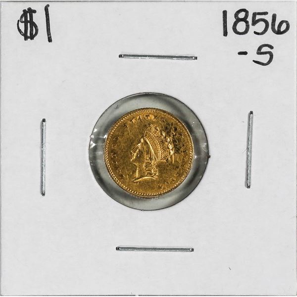1856-S $1 Type 2 Indian Princess Head Gold Dollar Coin