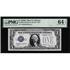 Image 1 : 1928B $1 Funnyback Silver Certificate Note Fr.1602 PMG Choice Uncirculated 64EPQ