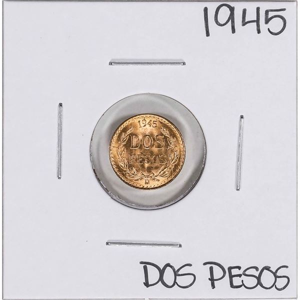 1945 Mexico Dos Pesos Gold Coin