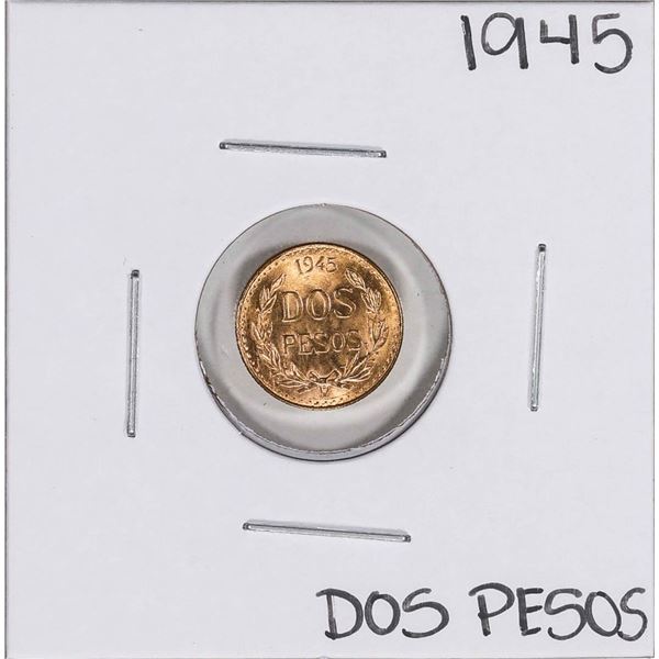 1945 Mexico Dos Pesos Gold Coin