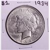 Image 1 : 1934 $1 Peace Silver Dollar Coin