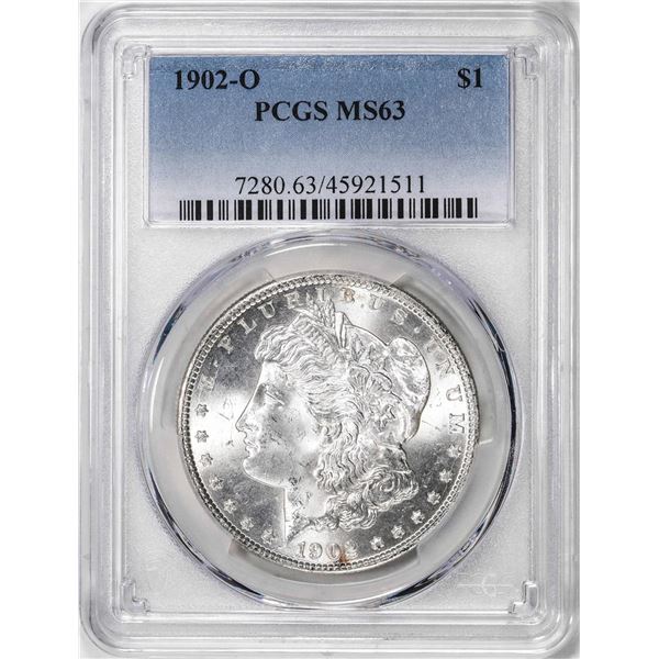 1902-O $1 Morgan Silver Dollar Coin PCGS MS63