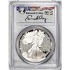 Image 1 : 1986-S $1 Proof American Silver Eagle Coin PCGS PR69DCAM Edmund Moy Signature