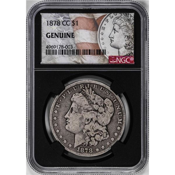 1878-CC $1 Morgan Silver Dollar Coin NGC Genuine