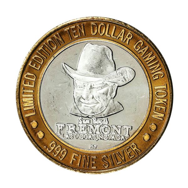 .999 Fine Silver Sam Boyd's Fremont Las Vegas, NV $10 Limited Edition Gaming Token