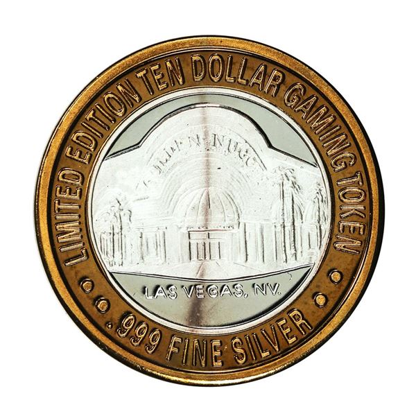 .999 Silver Golden Nugget Las Vegas $10 Casino Limited Edition Gaming Token