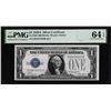 Image 1 : 1928A $1 Funnyback Silver Certificate Note Fr.1601 PMG Choice Uncirculated 64EPQ