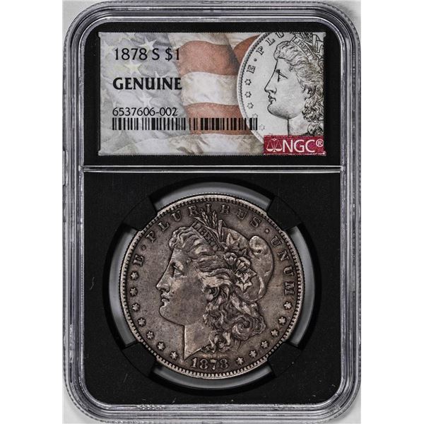 1878-S $1 Morgan Silver Dollar Coin NGC Genuine