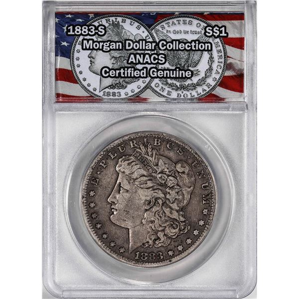 1883-S $1 Morgan Silver Dollar Coin ANACS Genuine