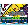Image 1 : Romero Britto "Happy Happy Times" Limited Edition Giclee On Canvas