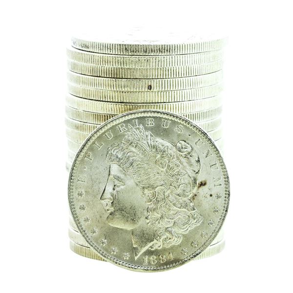 Roll of (20) Brilliant Uncirculated 1884-O $1 Morgan Silver Dollar Coins