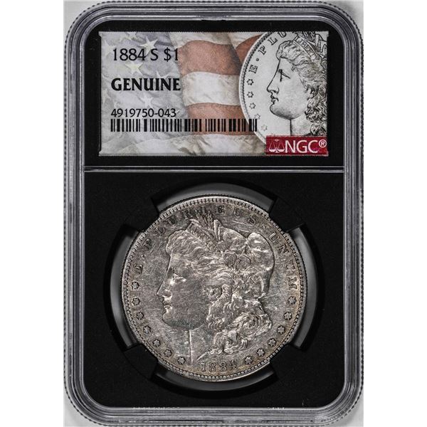 1884-S $1 Morgan Silver Dollar Coin NGC Genuine