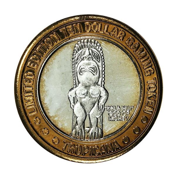 .999 Silver Tropicana Las Vegas, Nevada $10 Casino Limited Edition Gaming Token