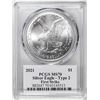 Image 2 : 2021 Type 2 $1 American Silver Eagle Coin PCGS MS70 Damstra Signature First Strike