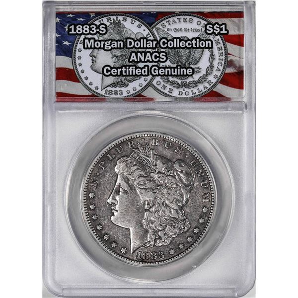 1883-S $1 Morgan Silver Dollar Coin ANACS Genuine