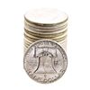 Image 2 : Roll of (20) Brilliant Uncirculated 1963 Franklin Half Dollar Coins