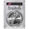 Image 1 : 2021 Type 2 $1 American Silver Eagle Coin PCGS MS70 Damstra Signature First Strike
