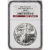 Image 2 : 2006 $1 American Silver Eagle Coin NGC MS69 Box #13 First Strikes