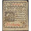 Image 1 : October 11, 1777 Connecticut Seven Pence Colonial Currency Note