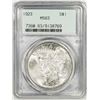 Image 1 : 1923 $1 Peace Silver Dollar Coin PCGS MS63 Old Generation 2.1 Holder