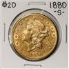Image 1 : 1880-S $20 Liberty Head Double Eagle Gold Coin