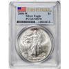 Image 2 : 2008-W $1 Burnished American Silver Eagle Coin PCGS MS70 First Strike