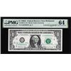 Image 1 : 1969A $1 Federal Reserve Note PMG Choice Uncirculated 64 Dual Courtesy Autograph