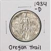 Image 1 : 1934-D Oregon Trail Memorial Commemorative Half Dollar Coin