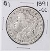 Image 1 : 1891-CC $1 Morgan Silver Dollar Coin