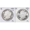 Image 2 : Lot of (2) 1884-O $1 Morgan Silver Dollar Coins Proof Like