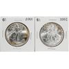 Image 1 : Lot of 2001-2002 $1 American Silver Eagle Coins