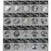 Image 4 : 1986-2017 $1 American Silver Eagle (40) Coin Set ANACS MS69 w/ Boxes