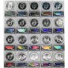 Image 7 : 1986-2017 $1 American Silver Eagle (40) Coin Set ANACS MS69 w/ Boxes
