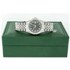 Image 7 : Rolex Men's Stainless Steel Black Diamond Pyramid Bezel Datejust Wristwatch