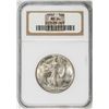 Image 1 : 1937 Walking Liberty Half Dollar Coin NGC MS64
