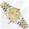 Image 4 : Rolex Men's Two Tone Champagne Diamond & Sapphire Datejust Wristwatch