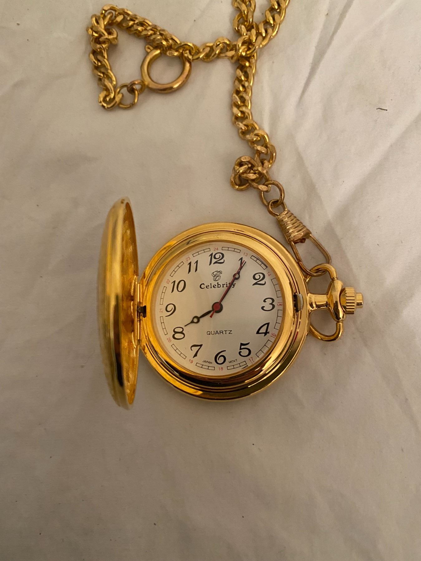 Quartz celebrity pocket watch