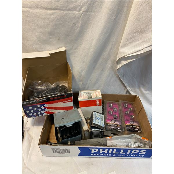 Ignition coil, lug nuts, drill bits, zip ties ect